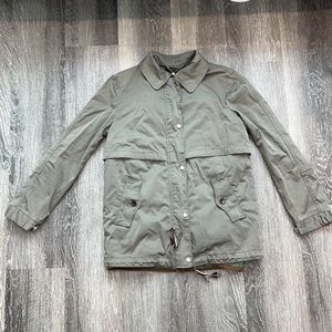 Zara Women Sage Green 2 in 1 Jacket Vest Long Sleeve Small